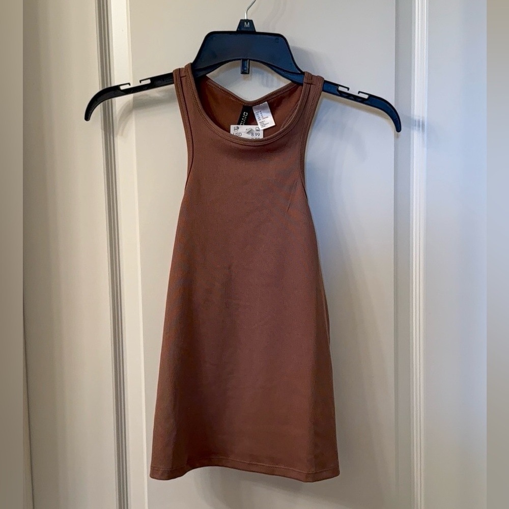 Casual Brown Sleeveless Top for Women